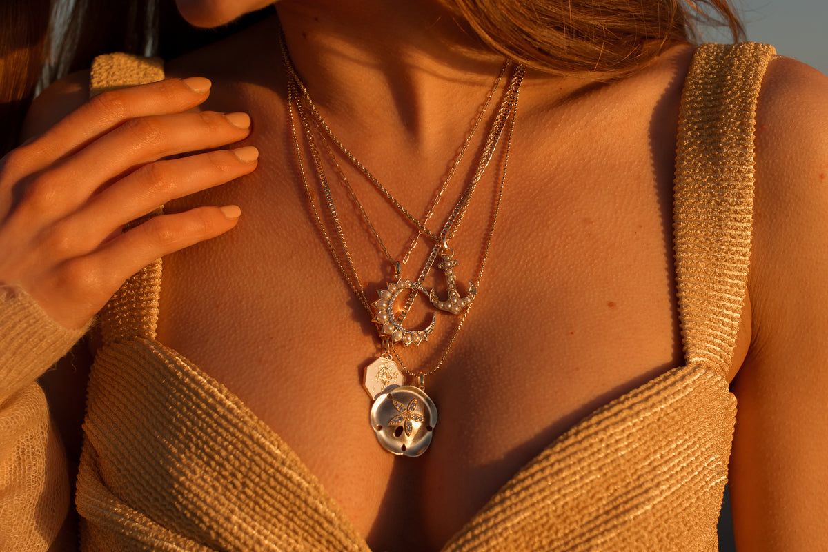 Joy Dravecky Selene Crescent Necklace