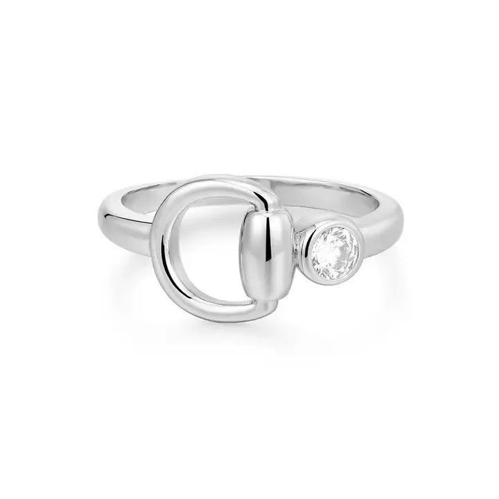 Luv AJ Horsebit Stone Ring