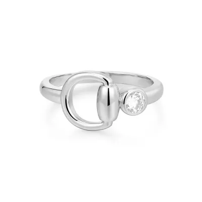 Luv AJ Horsebit Stone Ring