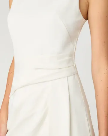 Shoshanna Park Draped Midi Dress