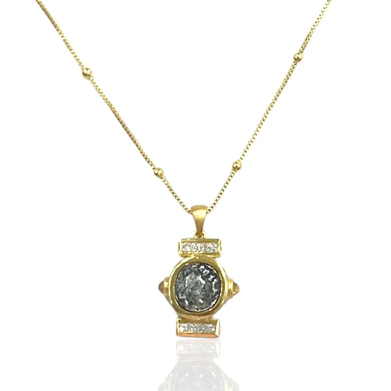 Tat2Designs Leon Coin Necklace