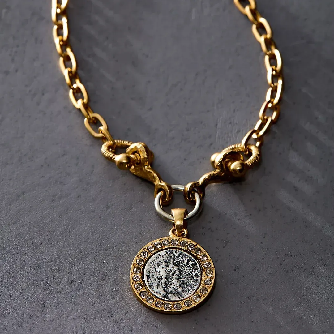 Tat2Designs Gold Mini Horse Bit Necklace