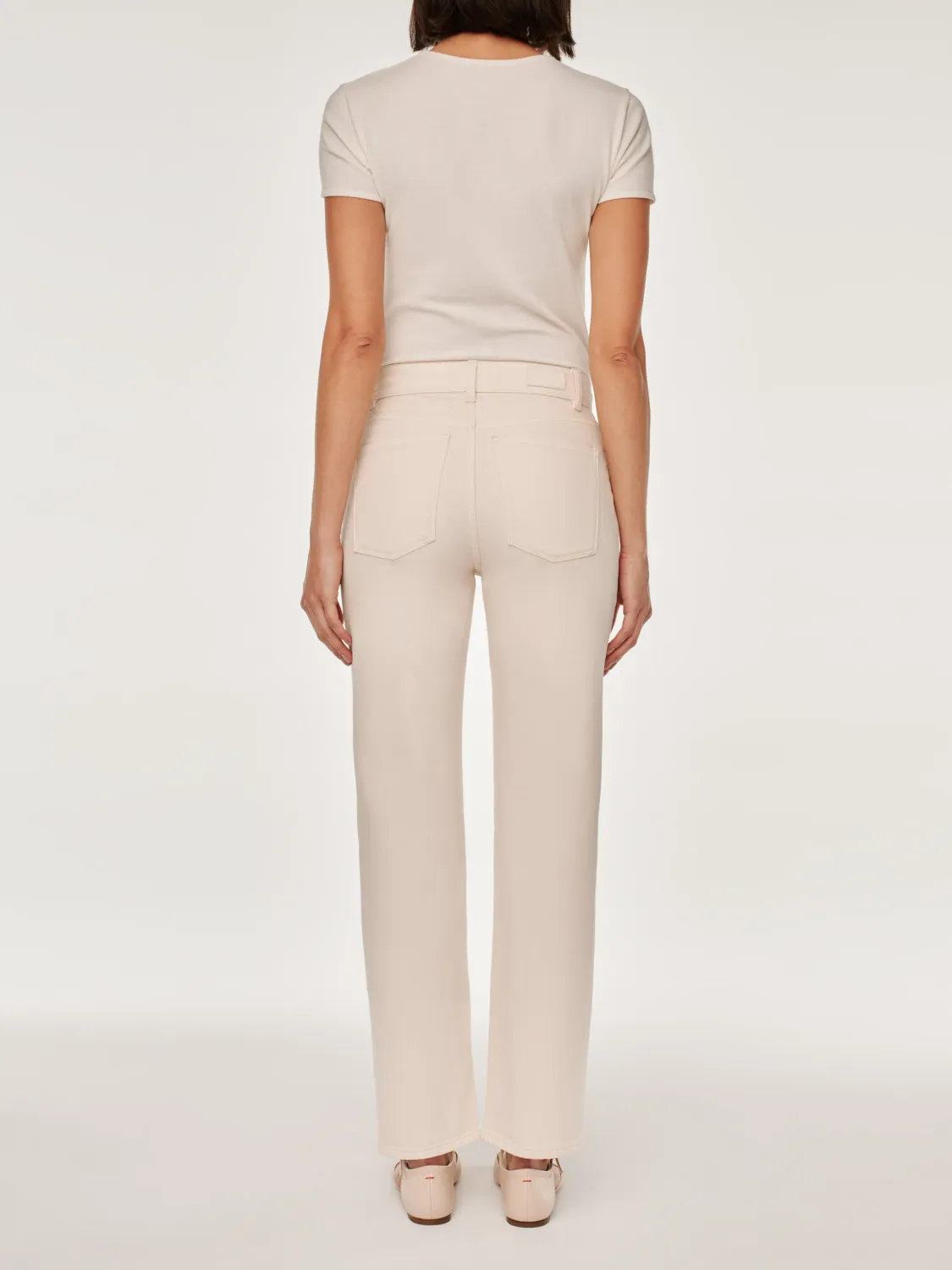 DL1961 Patti Straight Ecru Paneled