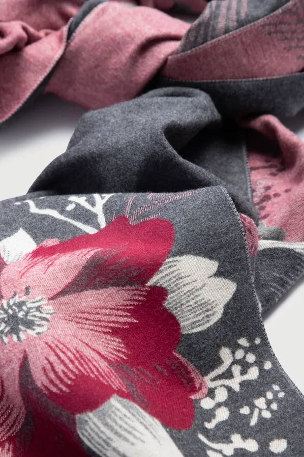 Saachi Reversible Floral Medley Scarf