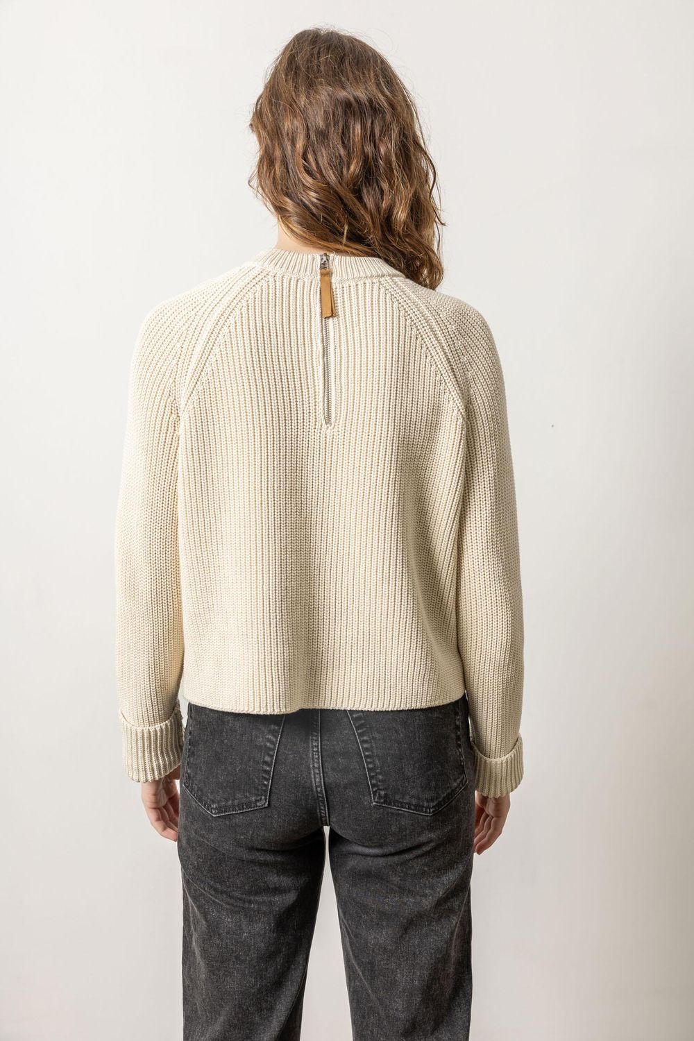 Lilla P Zip Back Raglan Sweater