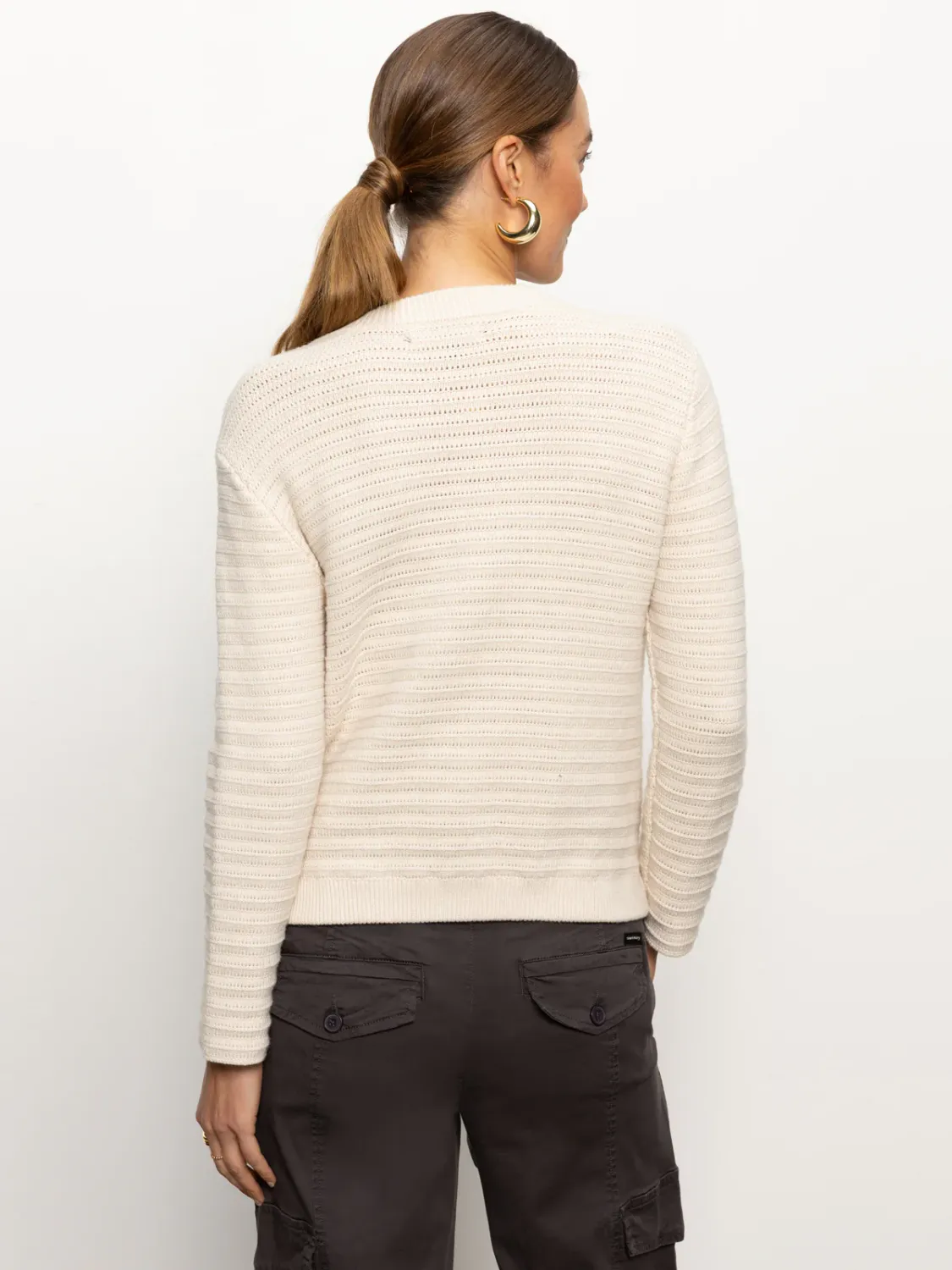 Sanctuary Pointelle Knit Jacket
