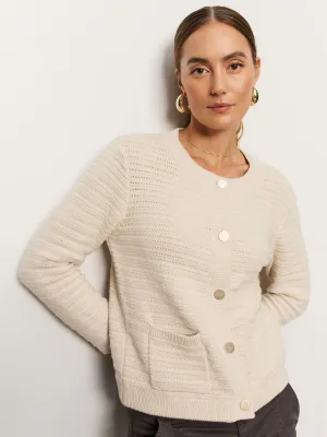 Sanctuary Pointelle Knit Jacket