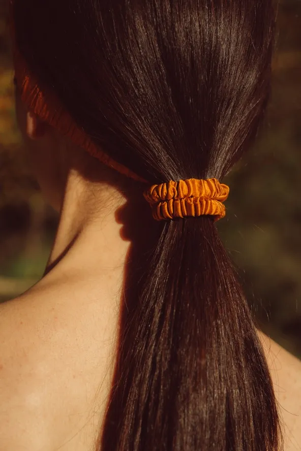 Muraki Mulberry Silk Skinny Scrunchies