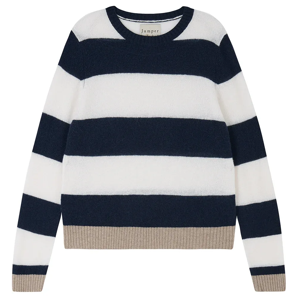 Jumper1234 Contrast Stripe Crew