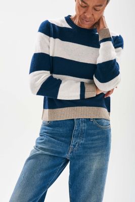 Jumper1234 Contrast Stripe Crew