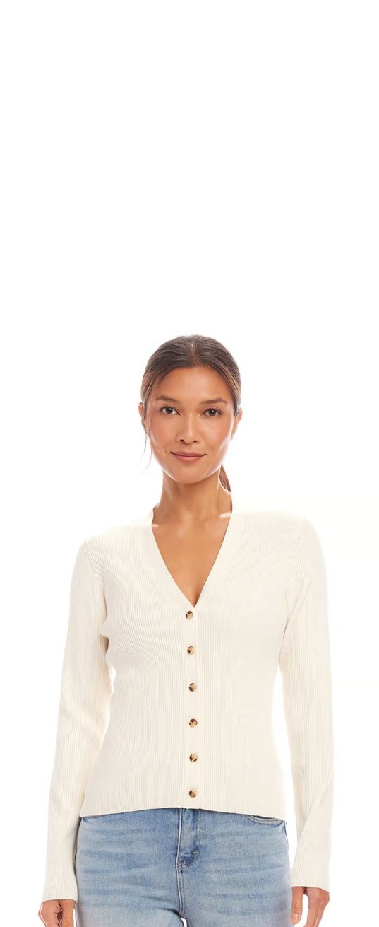 Karen Kane Citrus Splash Ribbed Cardigan