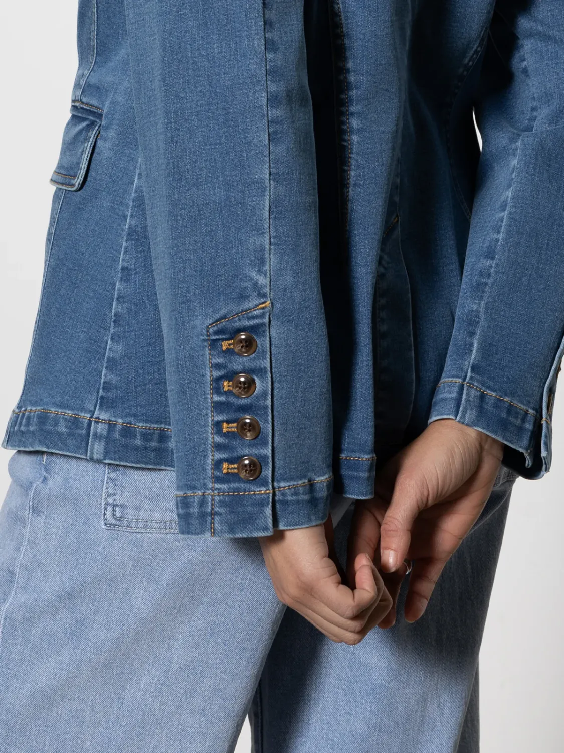 Sanctuary Sculpted Denim Blazer