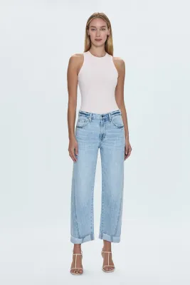 Pistola Kacey Mid Rise Cuffed Boyfriend