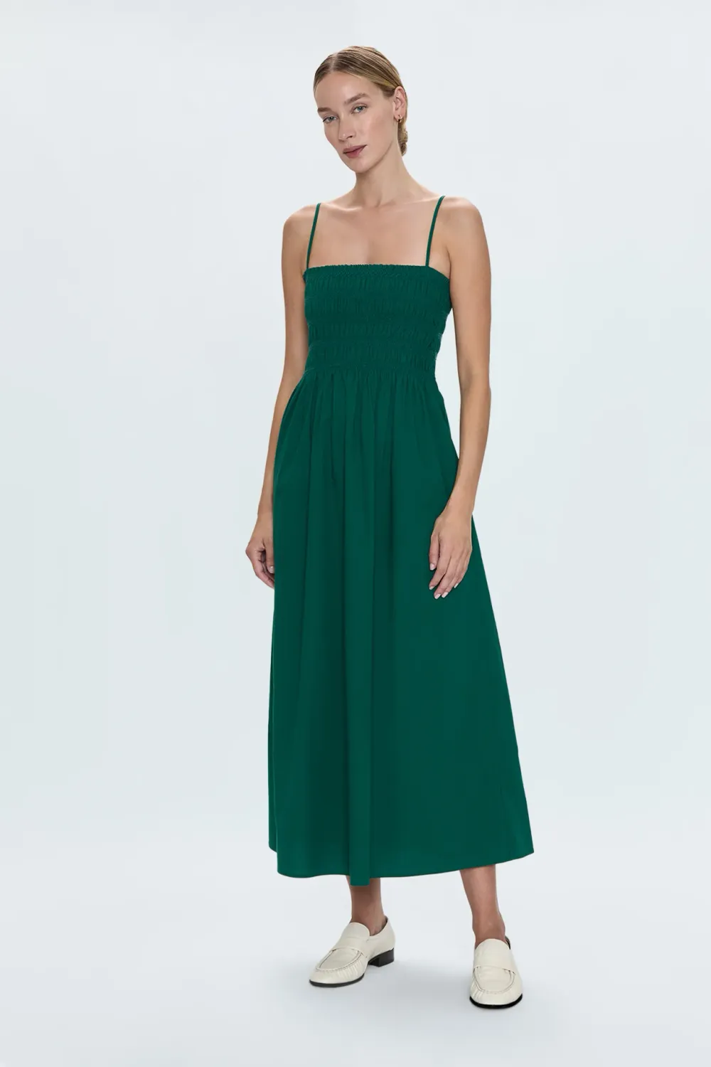 Pistola Bianca Shirred Dress