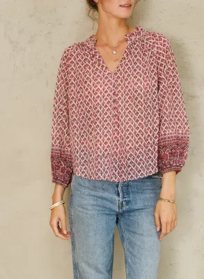 mabe viti print l/s top