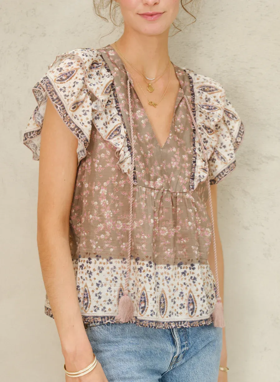 mabe bani frill top
