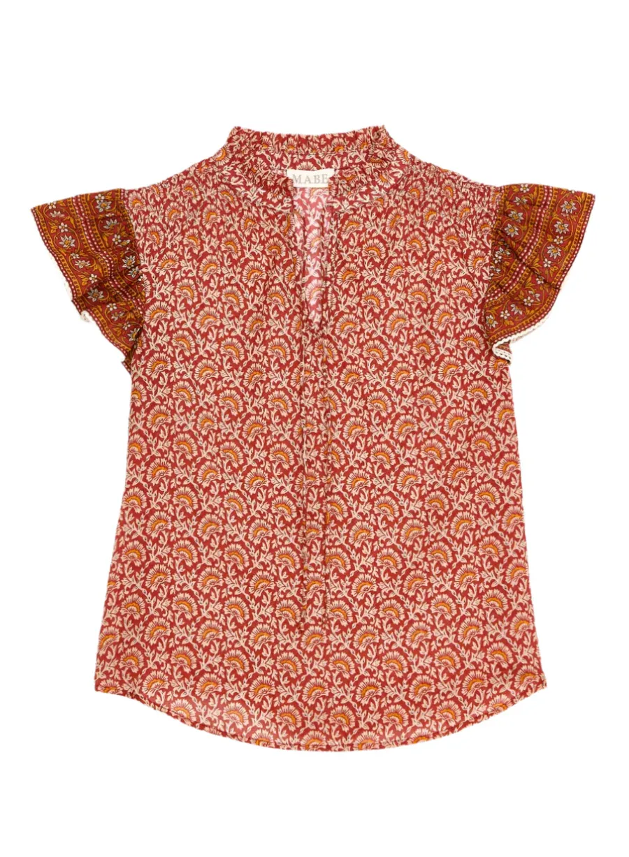 mabe dana print ss top