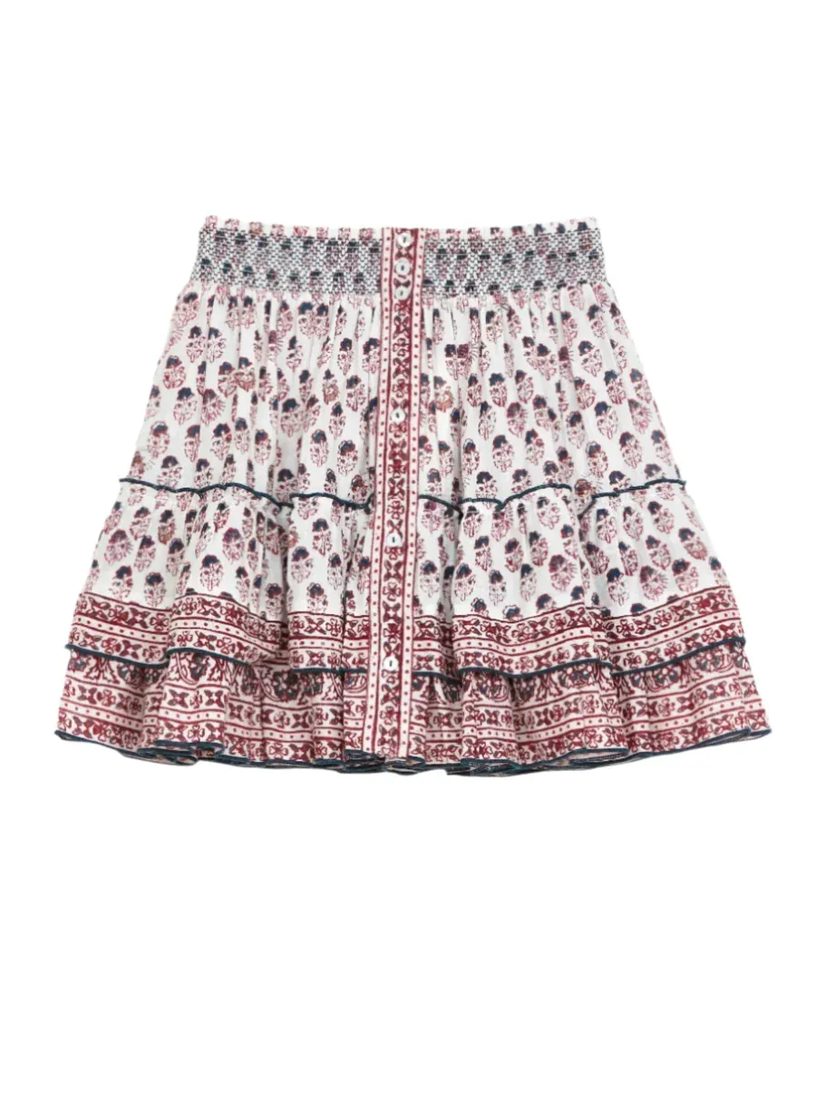 mabe kiki print mini skirt