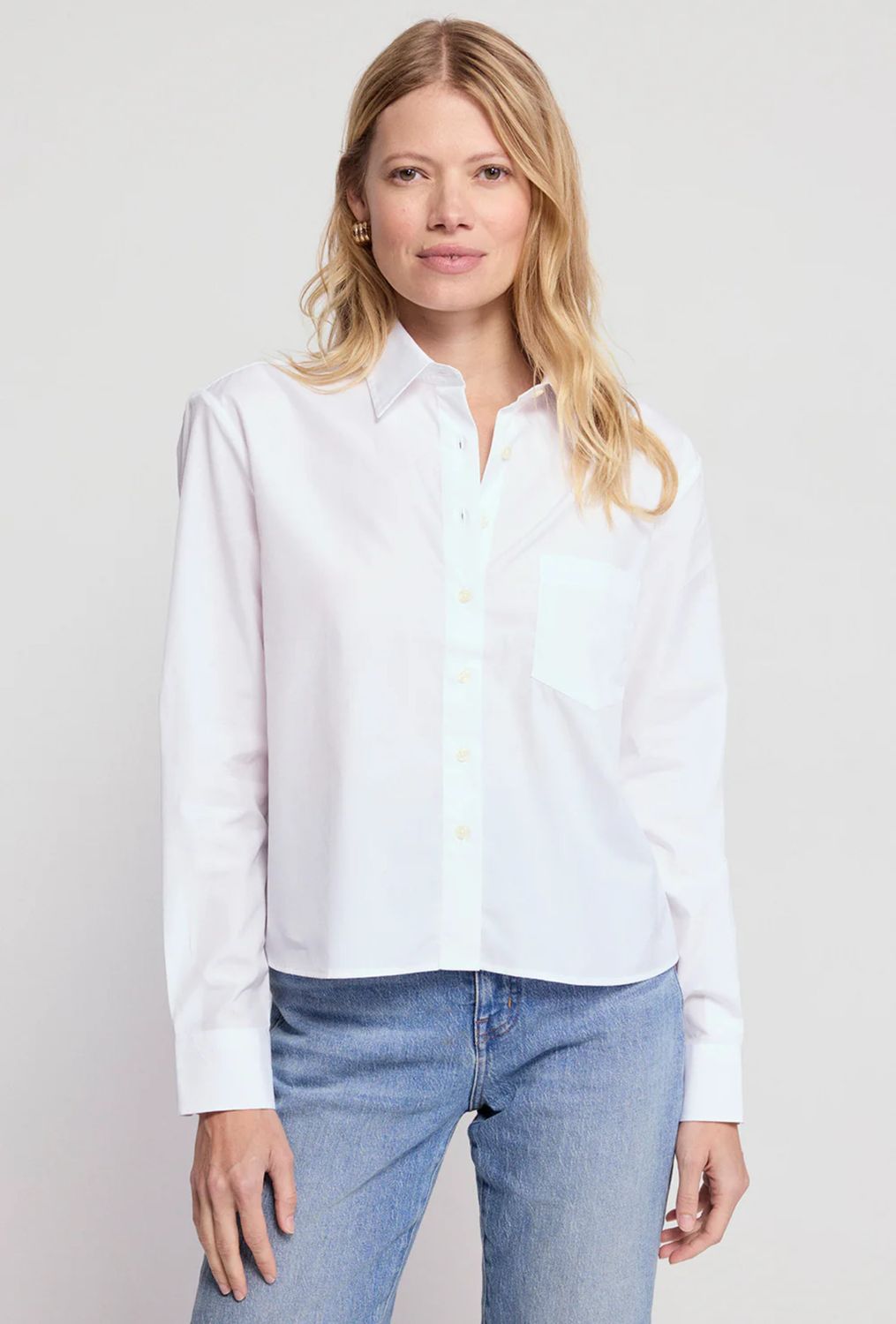 the shirt long sleeve boxy crop