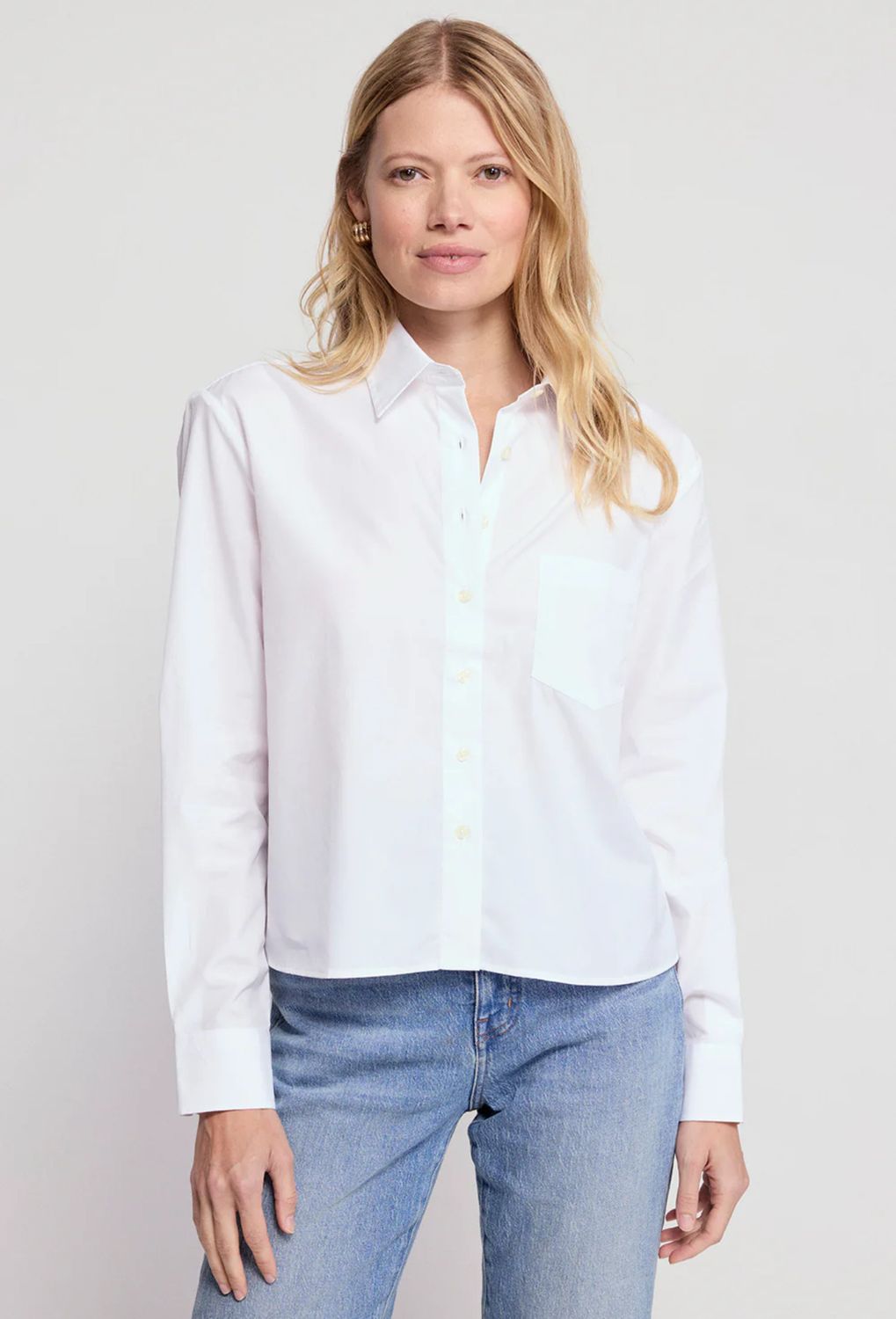 the shirt long sleeve boxy crop