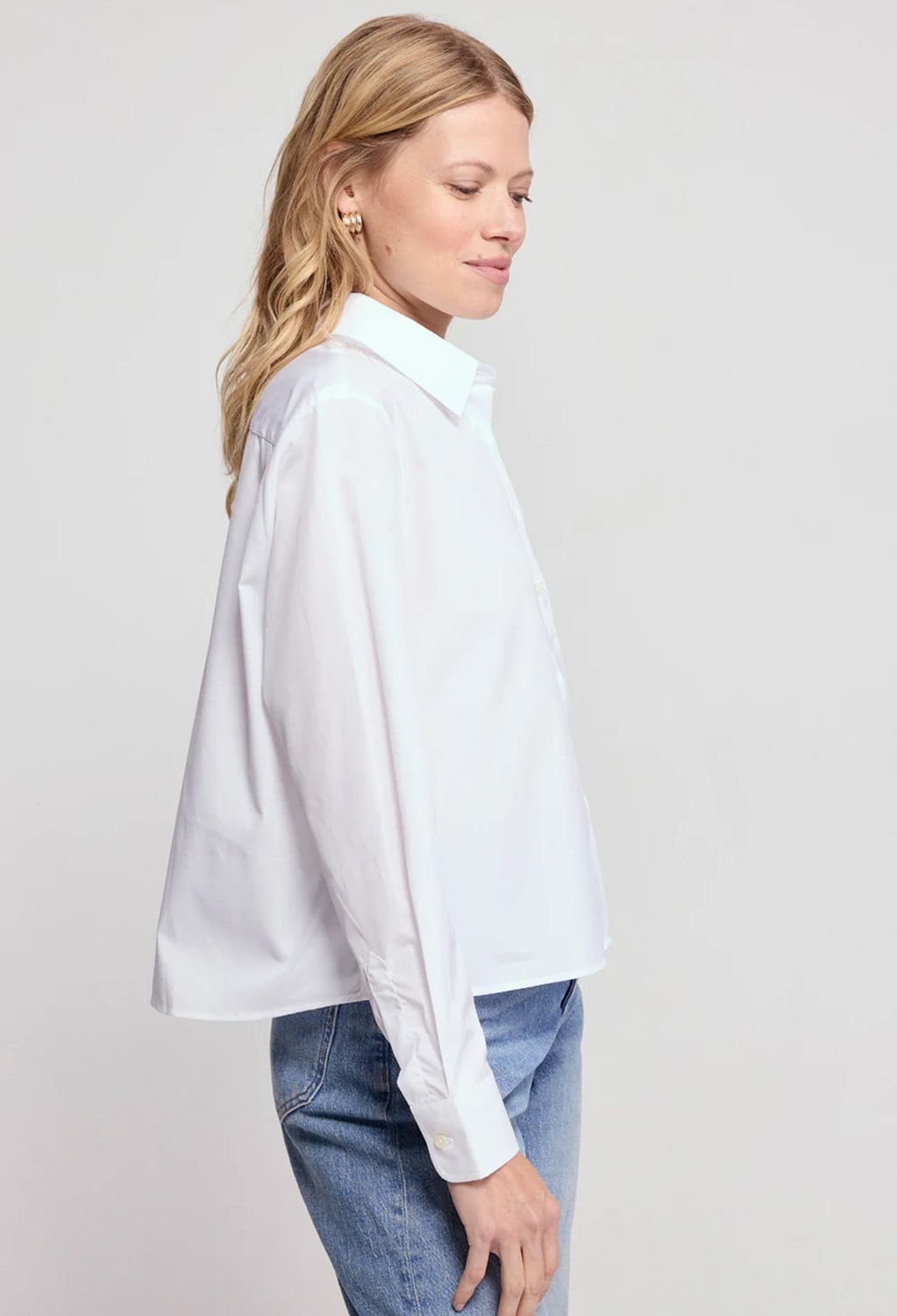 the shirt long sleeve boxy crop