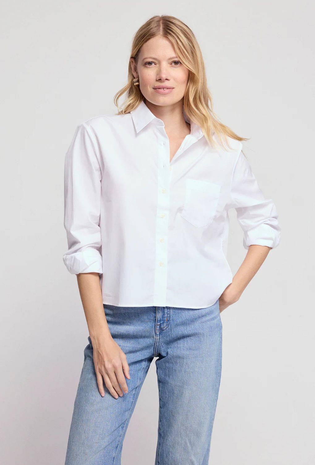 the shirt long sleeve boxy crop