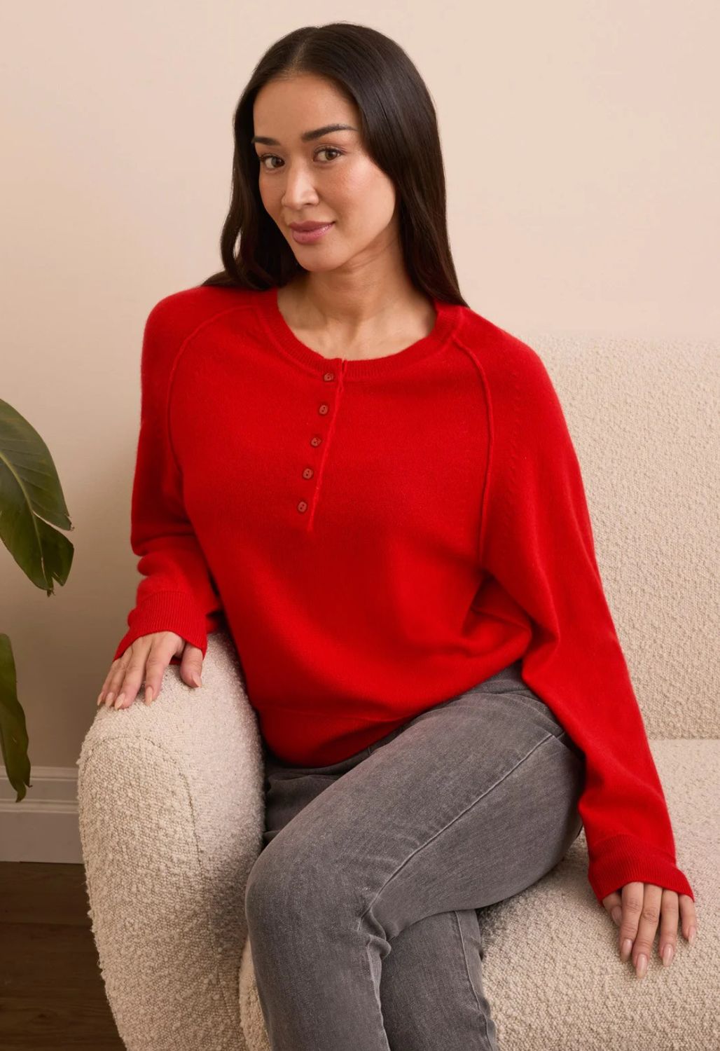 Tribal Cashmere Raglan Puff
