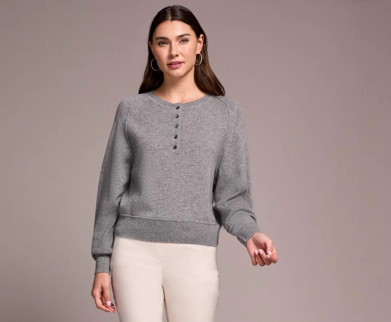 Tribal Cashmere Raglan Puff