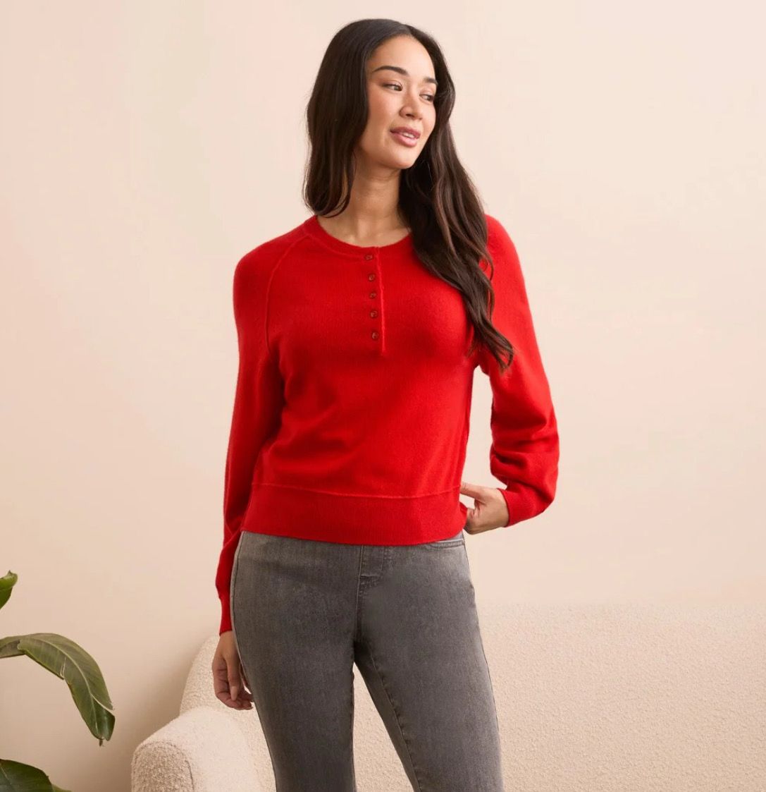 Tribal Cashmere Raglan Puff