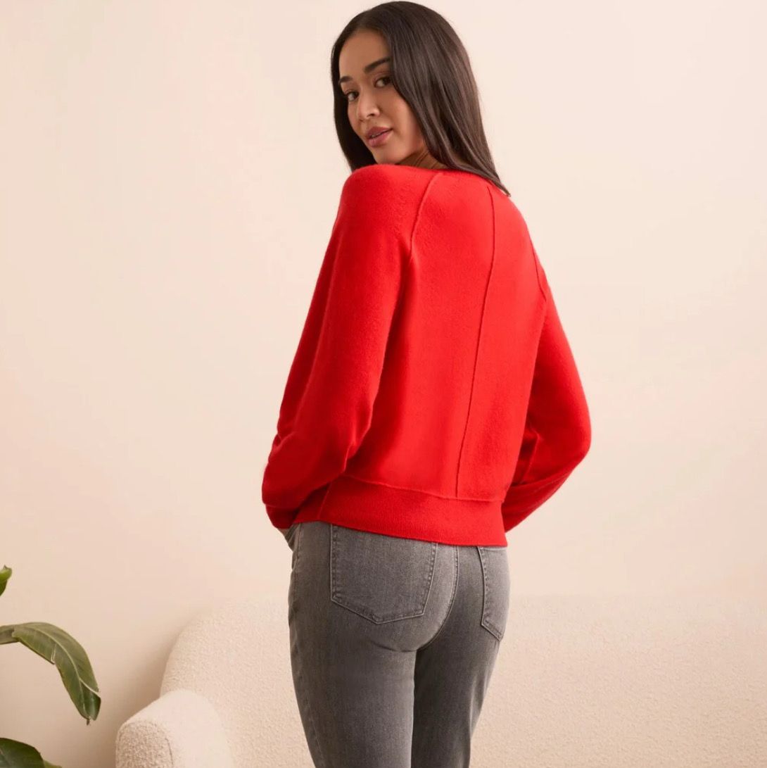 Tribal Cashmere Raglan Puff
