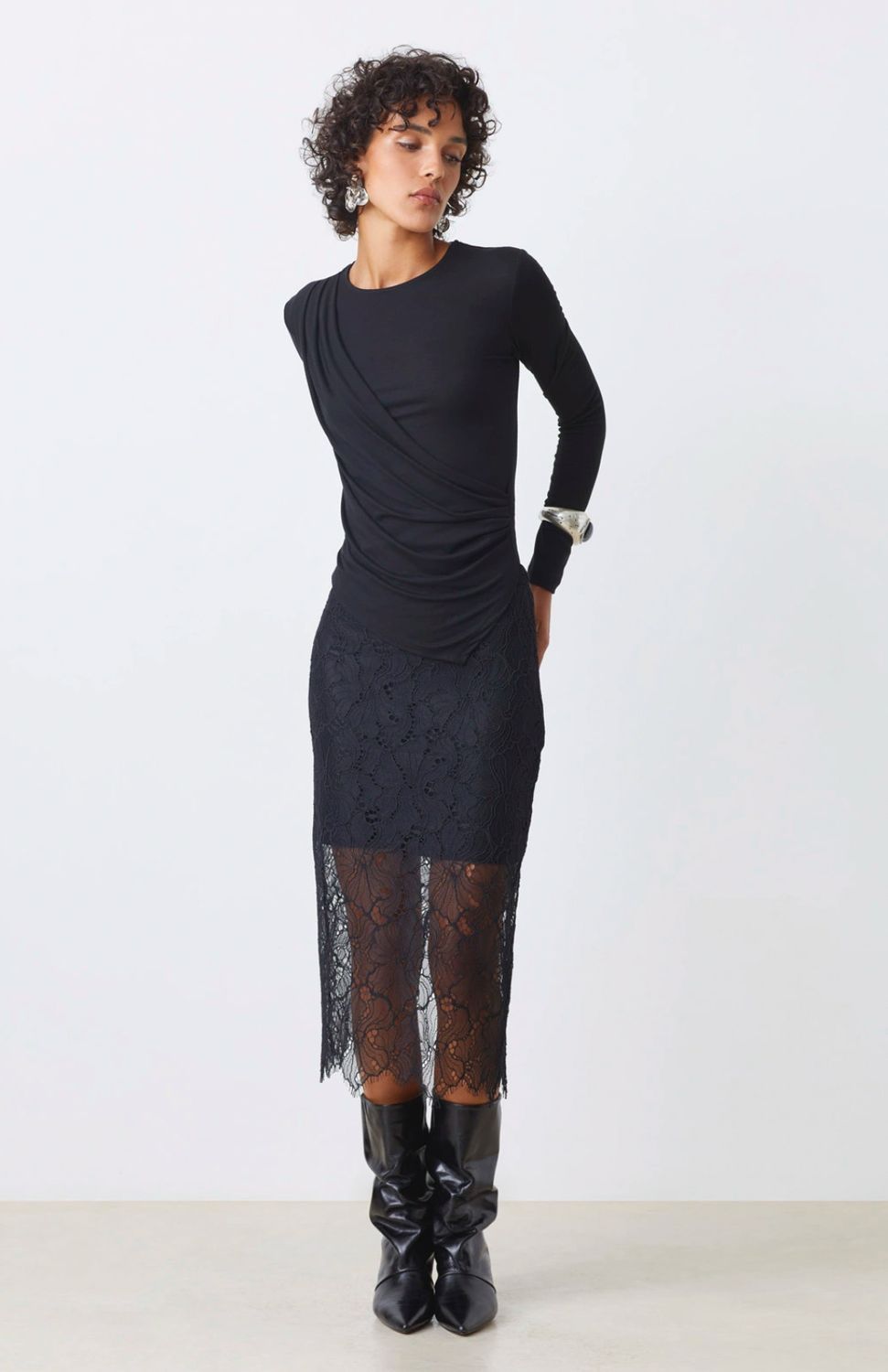 Suncoo Faye Lace Skirt