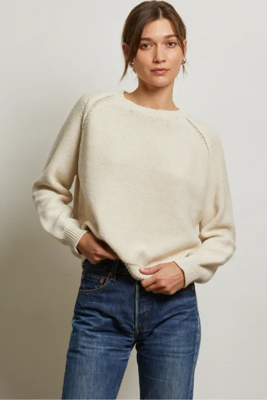 perfectwhitetee evie raglan crew sweater
