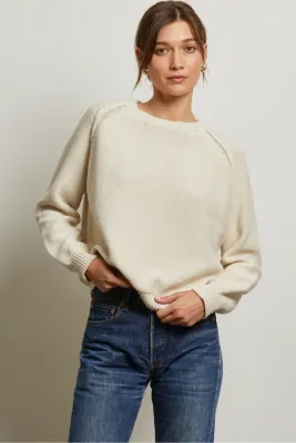 perfectwhitetee evie raglan crew sweater