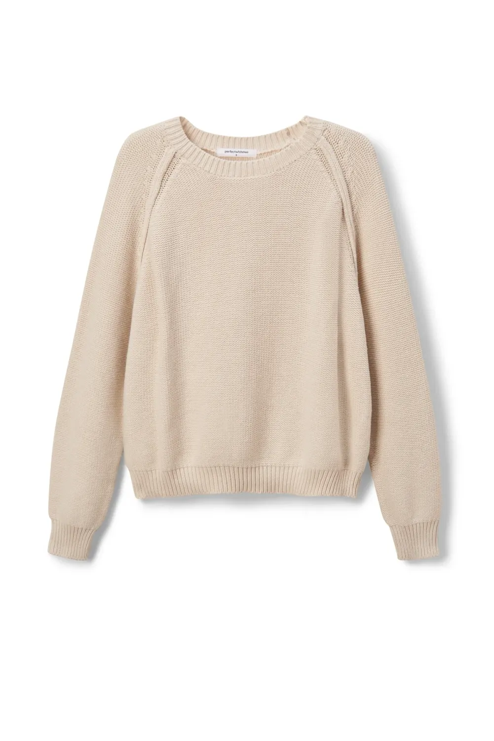 perfectwhitetee evie raglan crew sweater