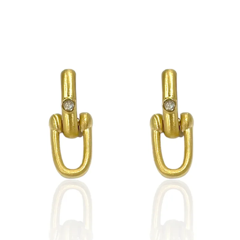 Tat2Designs Brioni Horseshoe Earrings