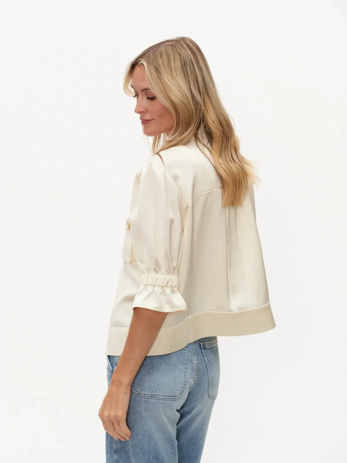 six/fifty anna satin jacket