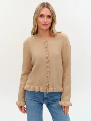 Six/Fifty Chelsea Ruffle Trim Cardigan