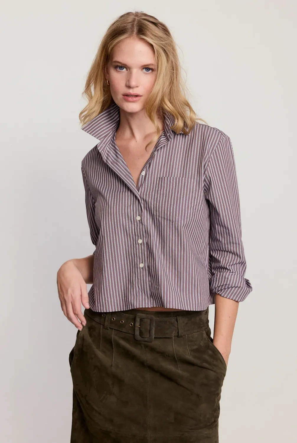 the shirt long sleeve boxy crop