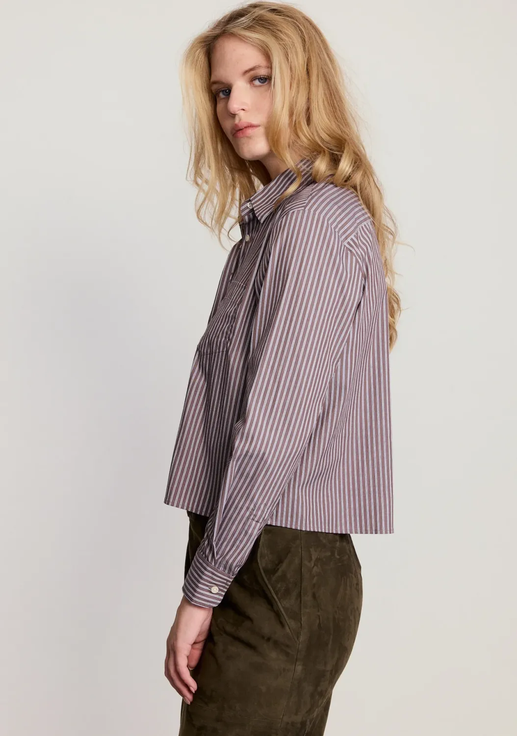 the shirt long sleeve boxy crop