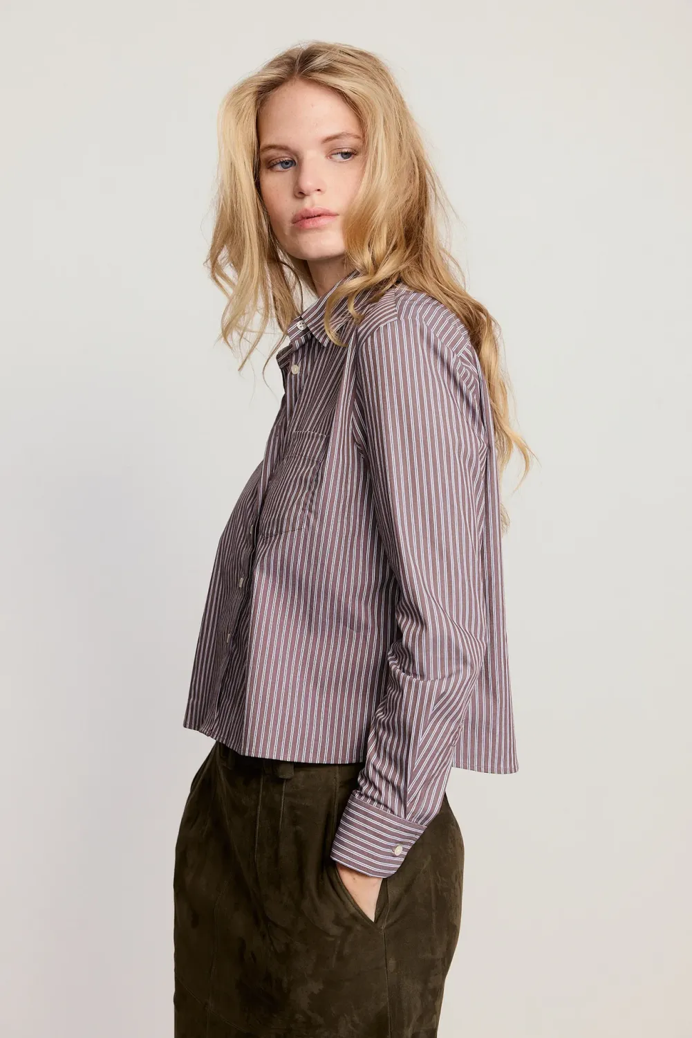 the shirt long sleeve boxy crop