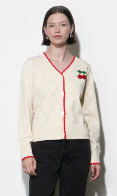 Greylin Cherry Knit Cardigan