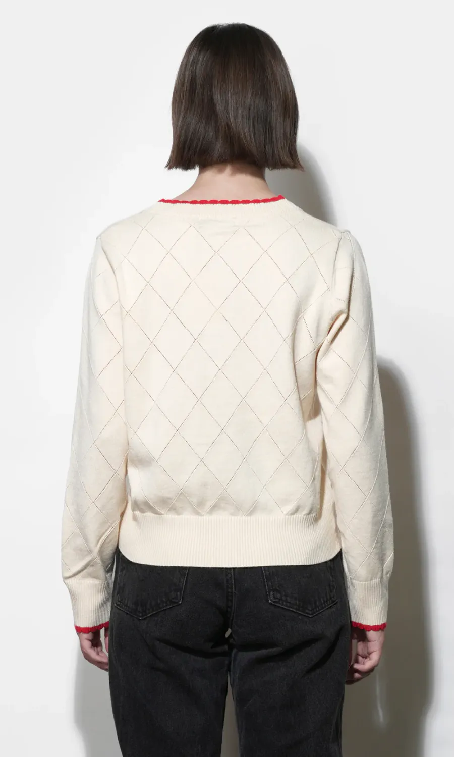 Greylin Cherry Knit Cardigan