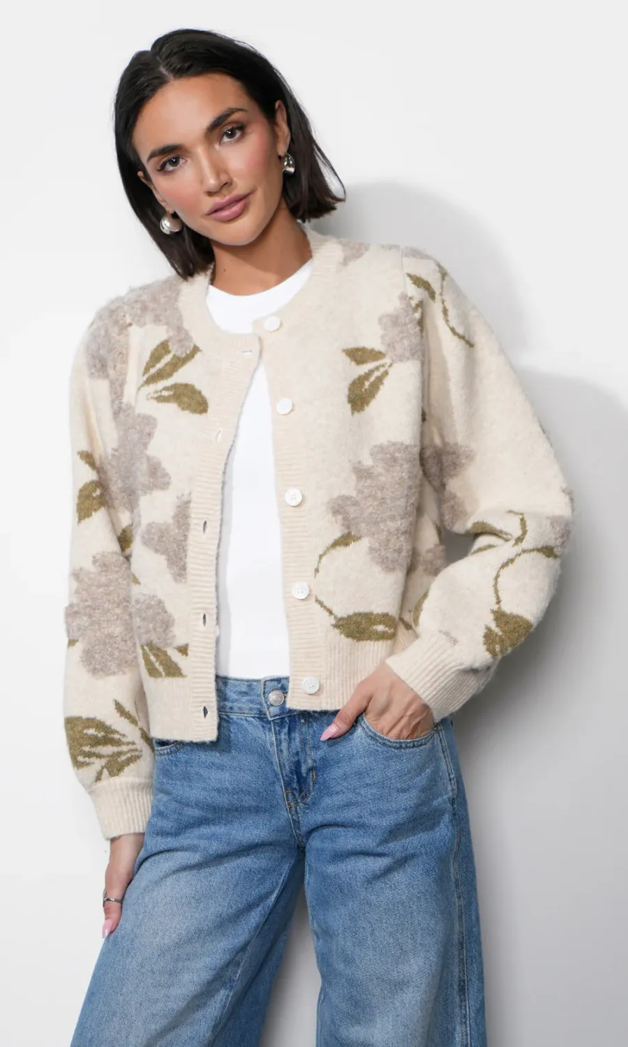 Greylin Skylar Floral Cardigan