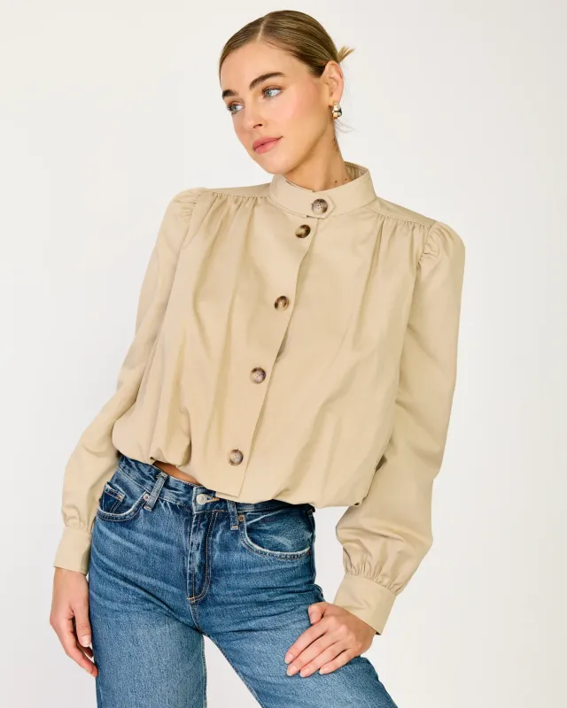 line & dot hemlock gathered trench line & dot hemlock gathered trench