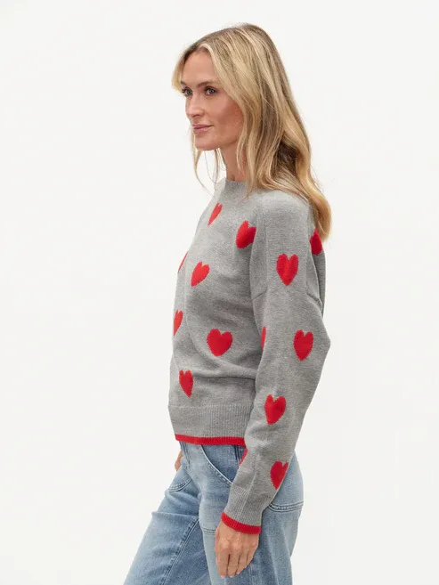 six/fifty Valentina Heart Sweater