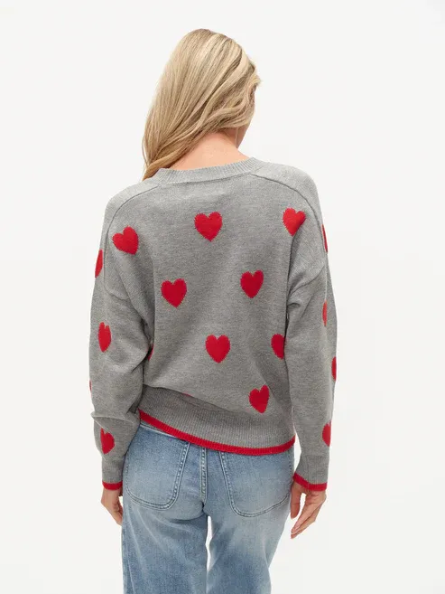 six/fifty Valentina Heart Sweater