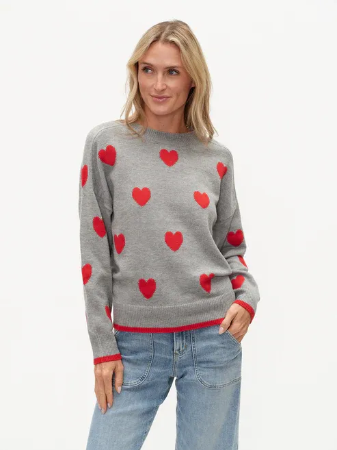six/fifty Valentina Heart Sweater