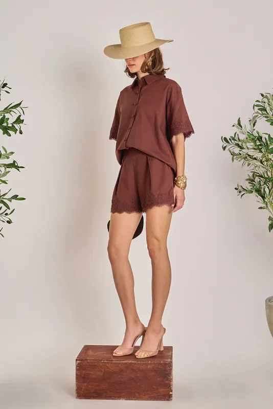 English Factory Lace Short