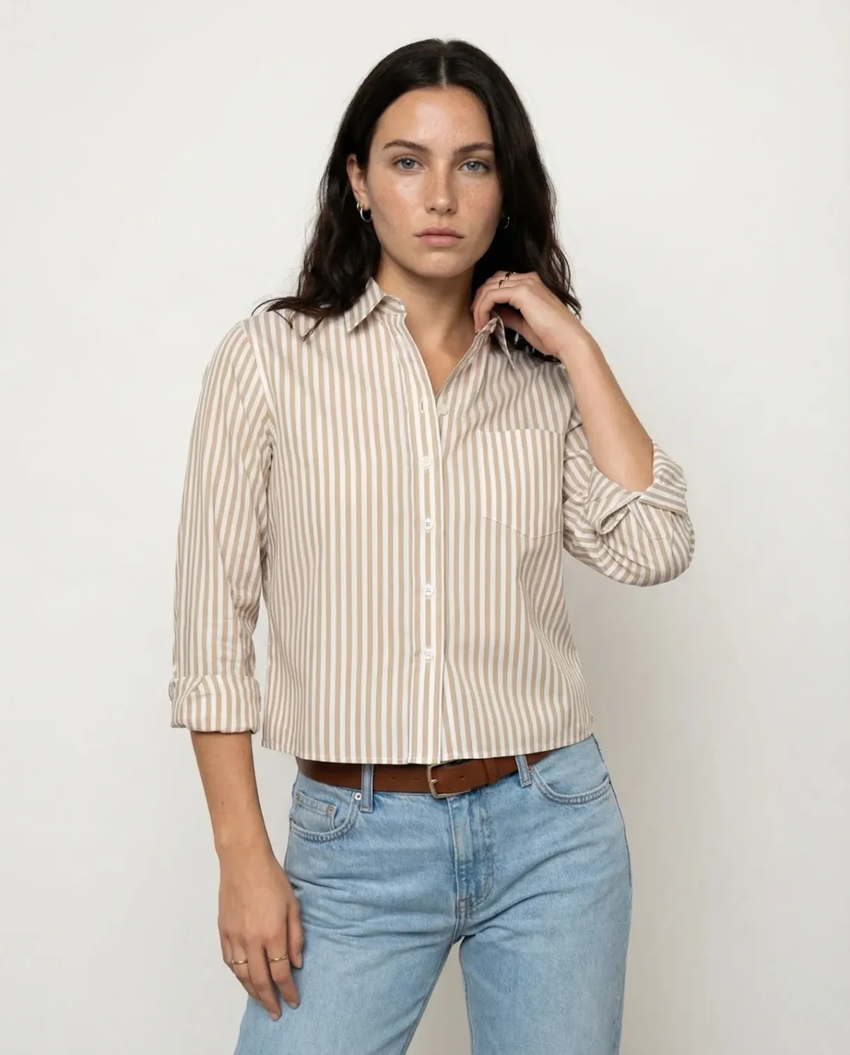 The Shirt L/S Boxy Crop The Shirt L/S Boxy Crop