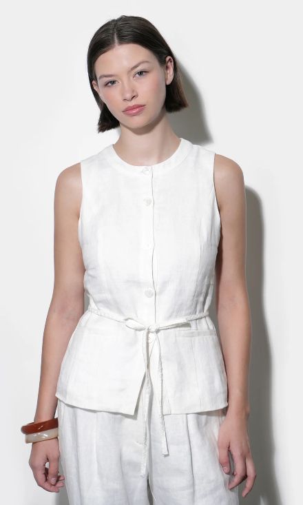 Greylin Hadley Linen Vest
